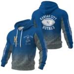 Kansas City Royals Waffle Pullover Hoodie Custom Your Name