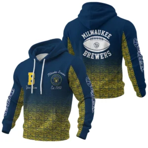 Milwaukee Brewers Waffle Pullover Hoodie Custom Your Name