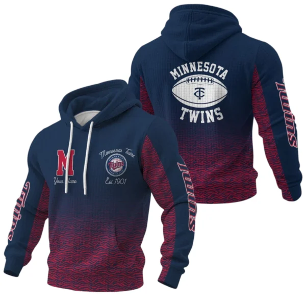 Minnesota Twins Waffle Pullover Hoodie Custom Your Name