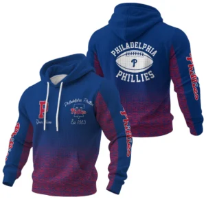 Philadelphia Phillies Waffle Pullover Hoodie Custom Your Name