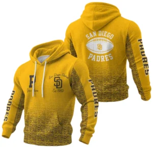 San Diego Padres Waffle Pullover Hoodie Custom Your Name