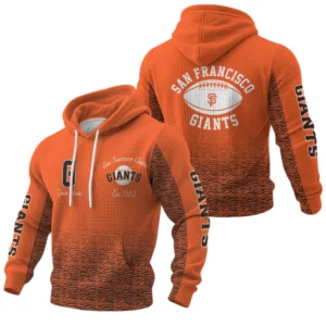 San Francisco Giants Waffle Pullover Hoodie Custom Your Name