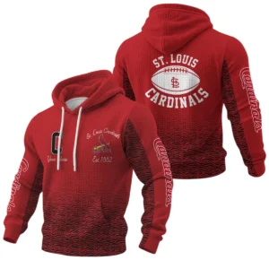 St. Louis Cardinals Waffle Pullover Hoodie Custom Your Name