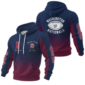 Washington Nationals Waffle Pullover Hoodie Custom Your Name