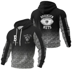Brooklyn Nets Waffle Pullover Hoodie Custom Your Name