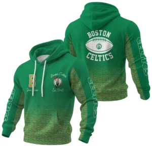Boston Celtics Waffle Pullover Hoodie Custom Your Name