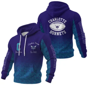 Charlotte Hornets Waffle Pullover Hoodie Custom Your Name