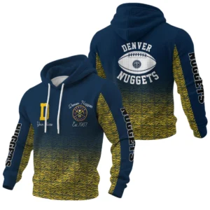 Denver Nuggets Waffle Pullover Hoodie Custom Your Name