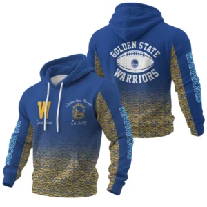 Golden State Warriors Waffle Pullover Hoodie Custom Your Name