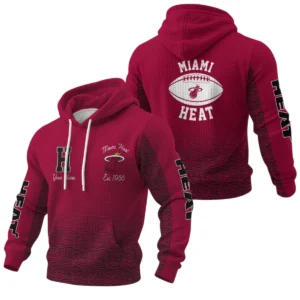 Miami Heat Waffle Pullover Hoodie Custom Your Name