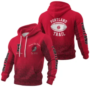 Portland Trail Blazers Waffle Pullover Hoodie Custom Your Name