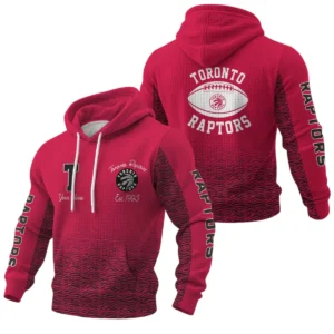 Toronto Raptors Waffle Pullover Hoodie Custom Your Name
