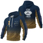 Utah Jazz Waffle Pullover Hoodie Custom Your Name