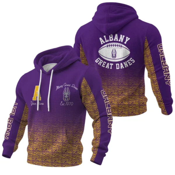 Albany Great Danes Waffle Pullover Hoodie Custom Your Name