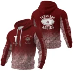 Texas A&M Aggies Waffle Pullover Hoodie Custom Your Name