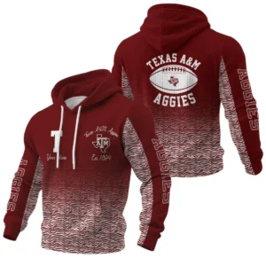 Texas A&M Aggies Waffle Pullover Hoodie Custom Your Name