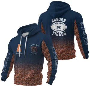 Auburn Tigers Waffle Pullover Hoodie Custom Your Name
