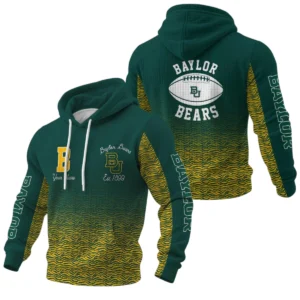 Baylor Bears Waffle Pullover Hoodie Custom Your Name