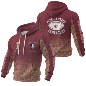 Florida State Seminoles Waffle Pullover Hoodie Custom Your Name