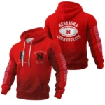 Nebraska Cornhuskers Waffle Pullover Hoodie Custom Your Name