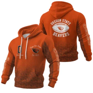 Oregon State Beavers Waffle Pullover Hoodie Custom Your Name