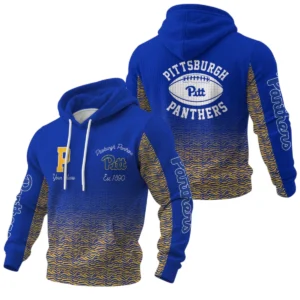 Pittsburgh Panthers Waffle Pullover Hoodie Custom Your Name