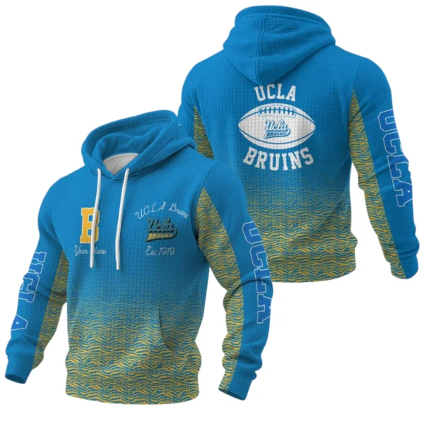 UCLA Bruins Waffle Pullover Hoodie Custom Your Name