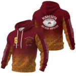 Minnesota Golden Gophers Waffle Pullover Hoodie Custom Your Name