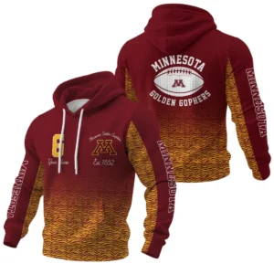 Minnesota Golden Gophers Waffle Pullover Hoodie Custom Your Name