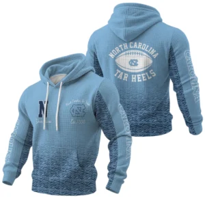 North Carolina Tar Heels Waffle Pullover Hoodie Custom Your Name
