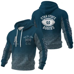 Utah State Aggies Waffle Pullover Hoodie Custom Your Name