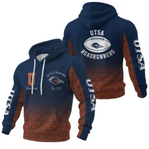 UTSA Roadrunners Waffle Pullover Hoodie Custom Your Name