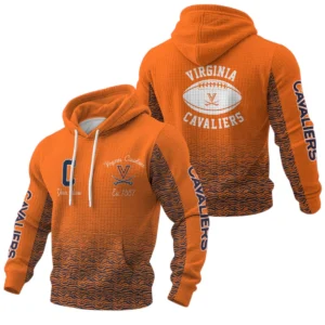 Virginia Cavaliers Waffle Pullover Hoodie Custom Your Name