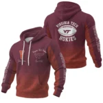 Virginia Tech Hokies Waffle Pullover Hoodie Custom Your Name