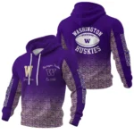 Washington Huskies Waffle Pullover Hoodie Custom Your Name