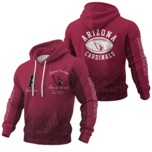 Arizona Cardinals Waffle Pullover Hoodie Custom Your Name