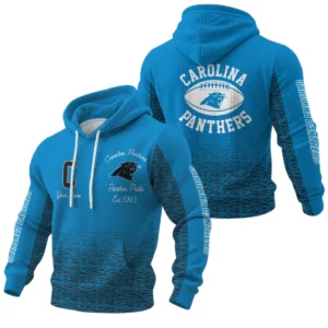 Carolina Panthers Waffle Pullover Hoodie Custom Your Name