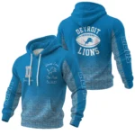 Detroit Lions Waffle Pullover Hoodie Custom Your Name