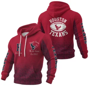 Houston Texans Waffle Pullover Hoodie Custom Your Name