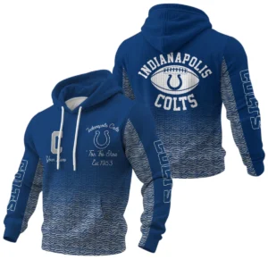 Indianapolis Colts Waffle Pullover Hoodie Custom Your Name