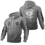 Las Vegas Raiders Waffle Pullover Hoodie Custom Your Name