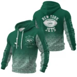 New York Jets Waffle Pullover Hoodie Custom Your Name