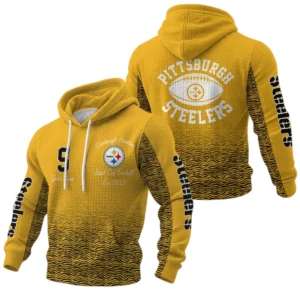 Pittsburgh Steelers Waffle Pullover Hoodie Custom Your Name