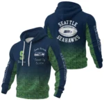 Seattle Seahawks Waffle Pullover Hoodie Custom Your Name