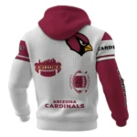 Arizona Cardinals Waffle Pullover Hoodie Customize Your Name