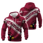 Arizona Cardinals Waffle Pullover Hoodie Personalize Your Name