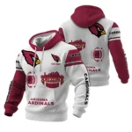 Arizona Cardinals Waffle Pullover Hoodie Customize Your Name