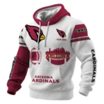 Arizona Cardinals Waffle Pullover Hoodie Customize Your Name