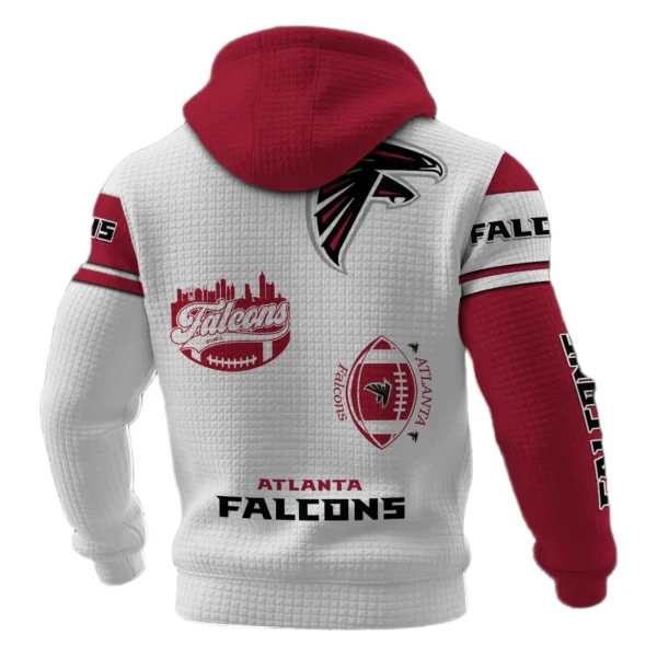 Atlanta Falcons Waffle Pullover Hoodie Customize Your Name