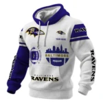 Baltimore Ravens Waffle Pullover Hoodie Customize Your Name